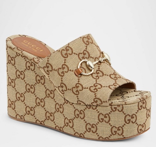 Summer Dressing and Accessories, Easy Beachwear to Glamorous Evening Looks: Top Trends 51 SD 25 GC avail NM Gucci platform wedge.jpg