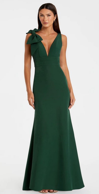 Summer Dressing and Accessories, Easy Beachwear to Glamorous Evening Looks: Top Trends 27 SD 25 MC grn bow mermaid gown.jpg