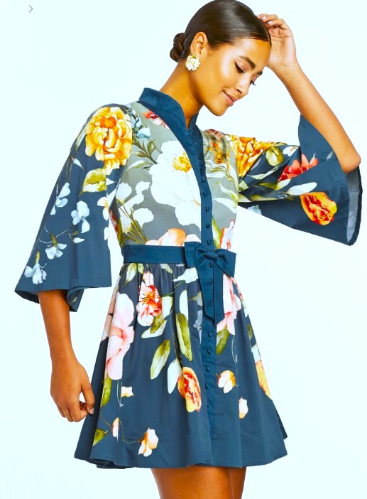 Summer Dressing and Accessories, Easy Beachwear to Glamorous Evening Looks: Top Trends 15 SD 25 MZ blue dress cropped.jpg